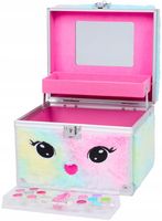 KUFEREK FUTRZANY KOSMETYCZKA DZIECIĘCA ZESTAW DO MAKIJAŻU WALIZKA PREZENT