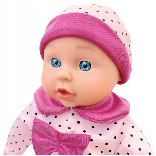 Lalka bobas jak żywa interaktywna miękka duża mówi ubranka pudełko prezent na Arena.pl