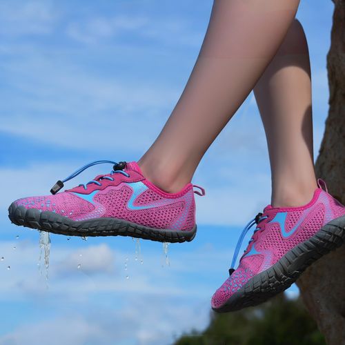 Buty Dziecięce Barefoot Oddychające Turystyczne Różowe Rozmiar 33 na Arena.pl