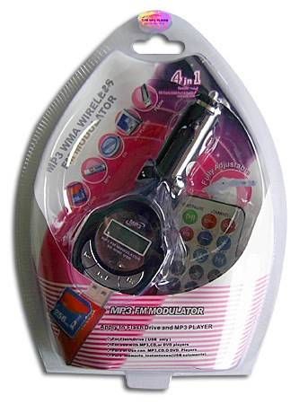 TRANSMITER FM LCD SD MMC MP3 WMA USB PILOT na Arena.pl