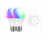 Inteligentna żarówka WiFi Prolight 2xE27 RGB RC Zestaw 9.5W 1800-6500 K