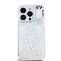 ETUI SILIKONOWE DKNY LIQUID GLITTER MULTILOGO DO IPHONE 15 PRO 6.1" RÓŻOWE