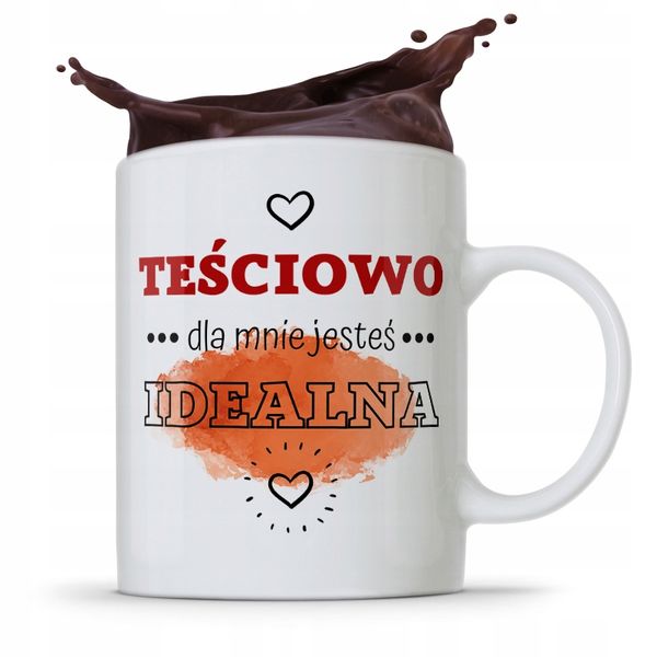 Kubek Prezent Dla Teściowej Jesteś Idealna Prezent Z Nadrukiem Ze Zdjęciem zdjęcie 1