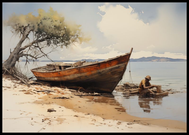 Plakat 84x59,5cm Spokój Przybrzeża zdjęcie 2