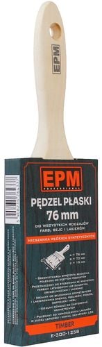 pędzel angielski płaski timber 76mm 3'' - e-300-1258 na Arena.pl