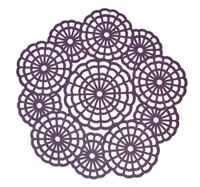 Podkładka filcowa okrągła fioletowa