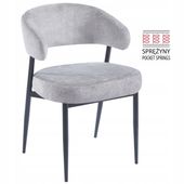 krzesło szare wysokie siedzisko do salonu miękkie nowoczesne furnitex