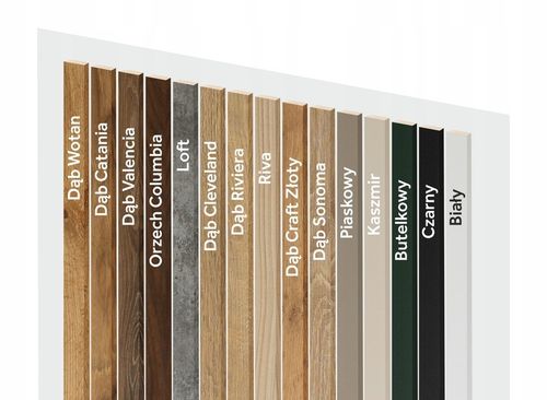 Lamele na BIAŁEJ PŁYCIE Ścienne 275x46 Listwy na Ścianę DĄB PREMIUM Kolory na Arena.pl