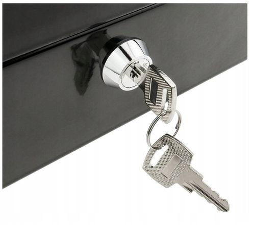 DUŻA KASETKA SEJF METALOWY XXL NA PIENIĄDZE DOKUMENTY + 2 KLUCZYKI na Arena.pl