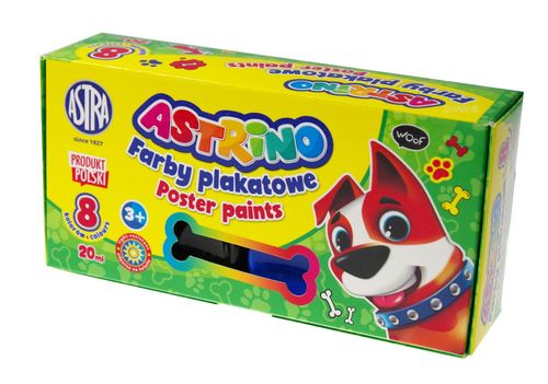 farby plakatowe 8 kolorów - 20ml astrino na Arena.pl