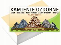 Wizytówki firmowe 200 szt RÓŻNE WZORY do wyboru KAMIENIE OZDOBNE
