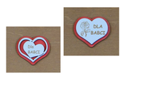 magnesy 5 szt. na lodówkę drewniane babcia  /4 cm