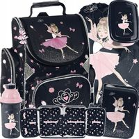 TORNISTER SZKOLNY BALERINA DO KLASY 1-3 BALETNICA ZESTAW 5w1 BALETNICA