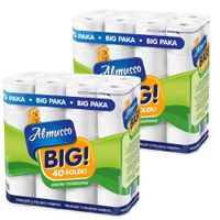 Almusso Papier toaletowy BIG-pack 40 sztx2 80 rolek
