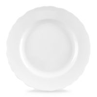 Talerz Deserowy Mały Płytki na Ciasto Porcelanowy Biały Klasyczny 19,5 cm