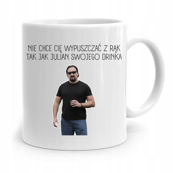 Kubek Dla Dziewczyny Nie Chcę Cię Wypuszczać Z Rąk Z Nadrukiem Ze Zdjęciem zdjęcie 1