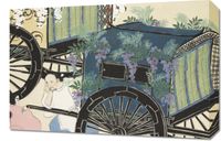 Obraz 60x40cm Wagon, Sekka Japoński Vintage do Salonu