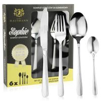 ZESTAW SZTUĆCÓW 24 EL 6 os komplet sztućce pudełko