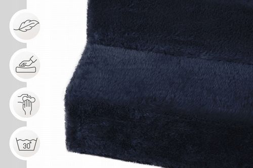 Schodki dla psa 3-stopnie tapicerowane granatowe podest dla psa do kanapy na Arena.pl