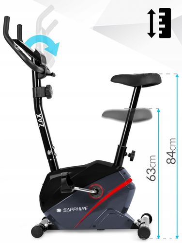 ROWER stacjonarny magnetyczny ZAX rowerek TRENINGOWY do ćwiczeń SAPPHIRE na Arena.pl