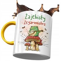 Kubek Żółty Dla Zegarmistrza Żajebisty Zegarmistrz Z Nadrukiem Ze Zdjęciem