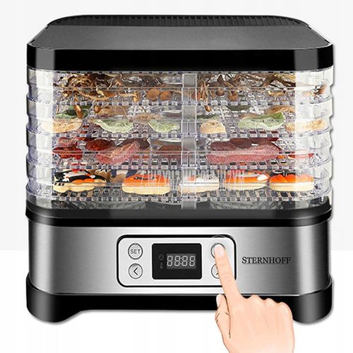 DUŻA SUSZARKA DO GRZYBÓW OWOCÓW WARZYW MOC 500W XL TIMER POJEMNA WYTRZYMAŁA na Arena.pl