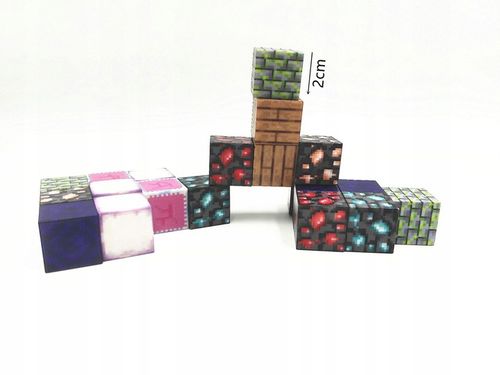 MAGNETYCZNYCH KLOCKÓW KONSTRUKCYJNYCH MINECRAFT 100 SZT 5 losowych lalek na Arena.pl