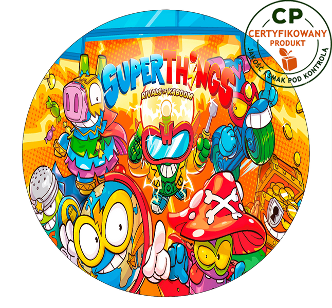 Opłatek na tort Super Things zdjęcie 1