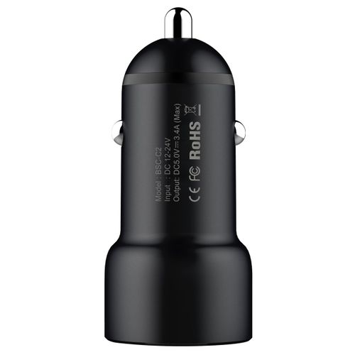 Ładowarka Samochodowa 2xUSB Baseus FastCharge 3.4A czarna na Arena.pl