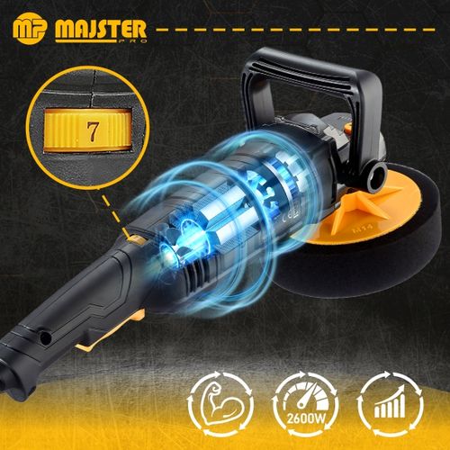 POLERKA Samochodowa Szlifierka 2600W z REGULACJĄ Obrotów + 4x GĄBKA MP0442 na Arena.pl