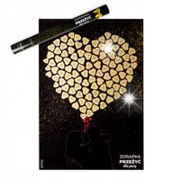 Plakat MAPA ZDRAPKA PRZEŻYĆ bez ramy 58 x 80 cm