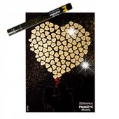 Plakat MAPA ZDRAPKA PRZEŻYĆ bez ramy 58 x 80 cm