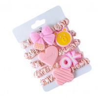 Gumki - frotki do włosów typu "scrunchie" (G125R) - 1op.-5szt