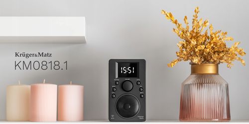 Radio INTERNETOWE WiFi Bluetooth 5.0 Kruger Matz wyświetlacz 2,4" BUDZIK na Arena.pl