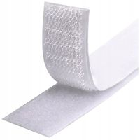 Taśma RZEP Z KLEJEM samoprzylepnym 25 mm komplet 5 metrów BIAŁY mocny