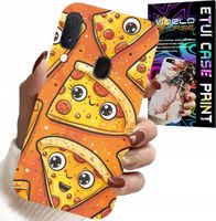 ETUI DO SAMSUNG GALAXY A40 - SŁODKIE UŚMIECHNIĘTE PIZZE CASE + SZKŁO