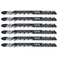 brzeszczot do wyrzynarki 74mm 8tpi drewno t111c 5 sztuk - e-540-0012