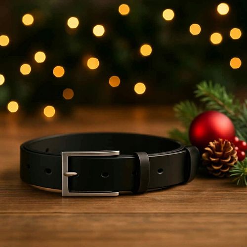 PASEK SKÓRZANY MĘSKI DO SPODNI CASUAL 120 KLASYCZNY CZARNY SKÓRA na Arena.pl