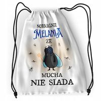 Plecak Dla Melanii Sportowy Szkolny Worek Torba Z Nadrukiem Ze Zdjęciem