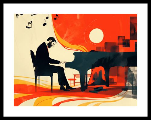 Plakat 40x30cm Pianista na Arena.pl