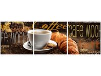 90X30CM PORANNA KAWA TRÓJ OBRAZ