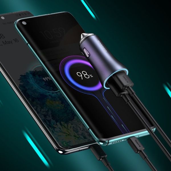 ŁADOWARKA SAMOCHODOWA BASEUS USB + USB-C PD QC 40W zdjęcie 3