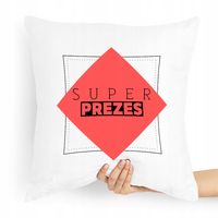 Dla Prezesa Viceprezesa Poduszka Bombowy Prezes Z Nadrukiem Ze Zdjęciem