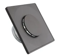 Anemostat kwadratowy czarny ASKV – regulowany nawiewno-wywiewny 150 mm