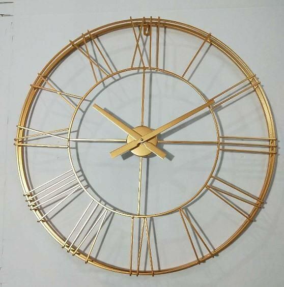 Zegar Vintage 3D Gold 70cm zdjęcie 4