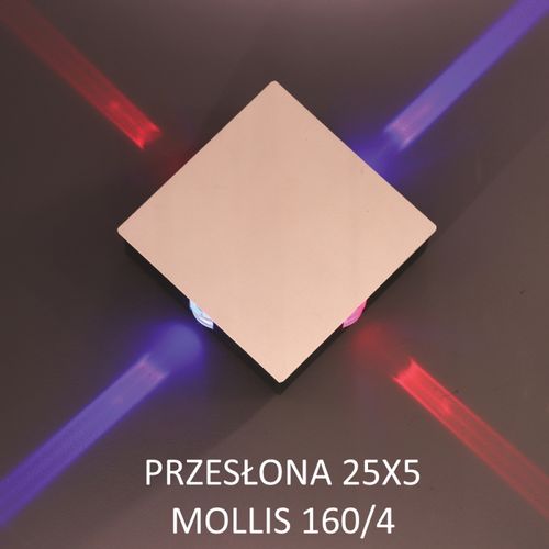 Kinkiet do salonu Mollis 616002203 Elkim LED 2W 4000K square czarny na Arena.pl