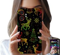ETUI DO SAMSUNG XCOVER 7 PRO - RENIFER, PŁATEK ŚNIEGU, CHOINKA + SZKŁO