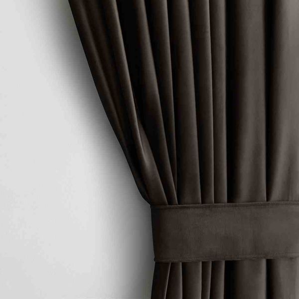CURT/AH/VELVET/EYELETS/D.BROWN/140X245/1PC zdjęcie 1