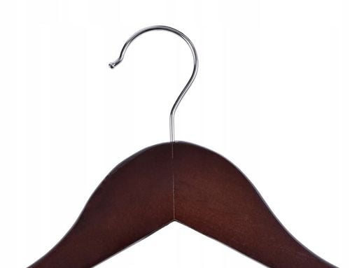 WIESZAK DREWNIANY ZESTAW 30x WIESZAKI DREWNIANE BRĄZOWE NA UBRANIA DO na Arena.pl