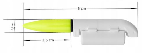 Świetlik elektroniczny sygnalizator brań na szczytówkę + bateria CR425 na Arena.pl